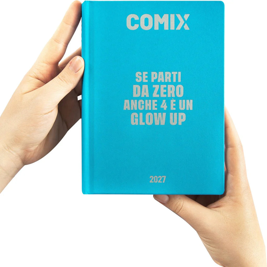 Diario Comix 16 Mesi 2026/27 Giornaliero Standard - Azzurro
