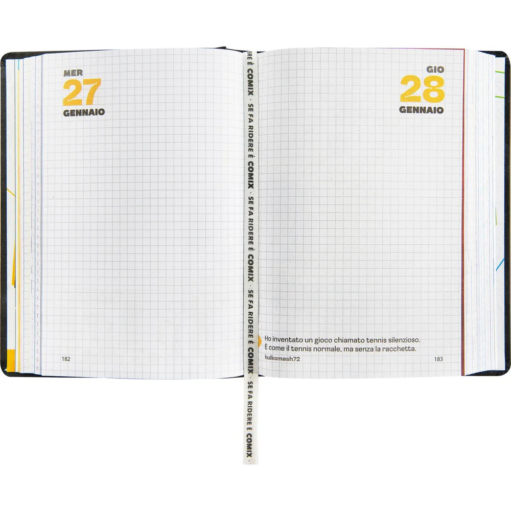 Diario Comix 16 Mesi 2026/27 Giornaliero Standard – Charcoal