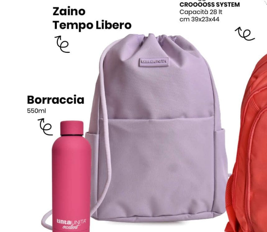 Tinta Unita: zaino tempo libero