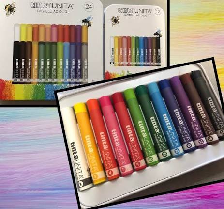 Tinta Unita Pastelli ad Olio in Scatola di Metallo – Set da 12 o 24 Colori