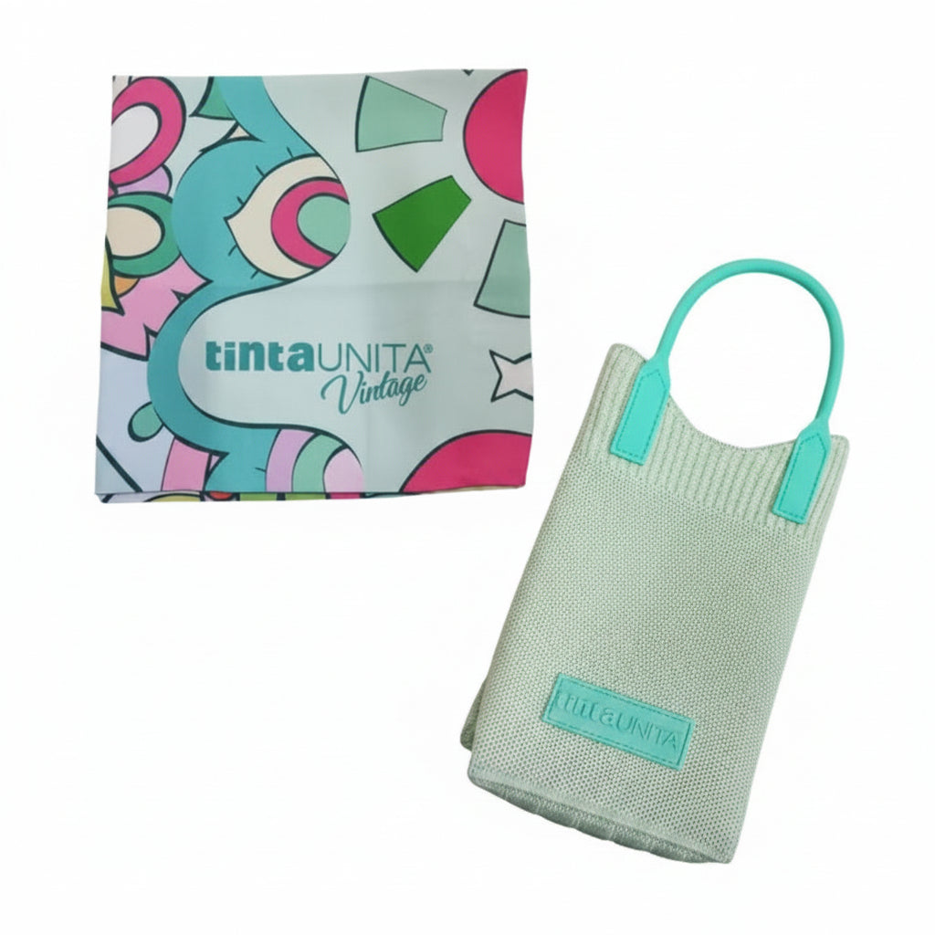Mini Bag con Foulard Coordinato Tinta Unita Vintage 2025