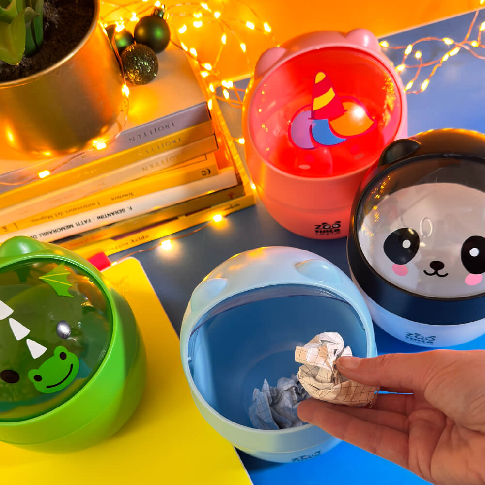 Tinta Unita: Mini Cestino da scrivania ordine a portata di mano