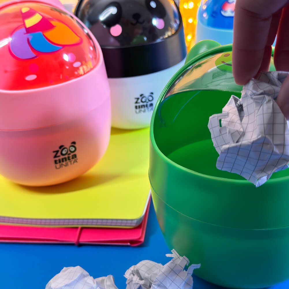 Tinta Unita: Mini Cestino da scrivania ordine a portata di mano