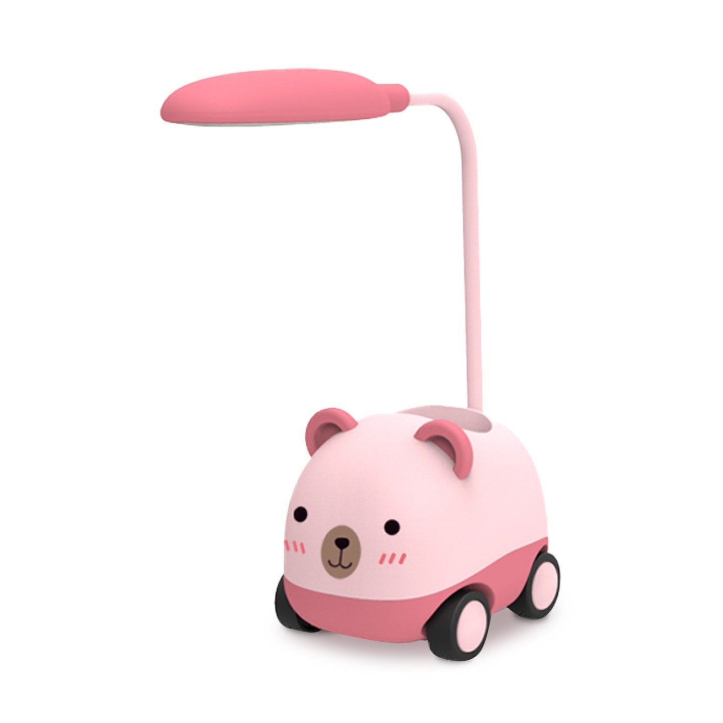 Lampada LED Macchinina Orso Dana – Luce, Temperino e Porta Oggetti | Incanta
