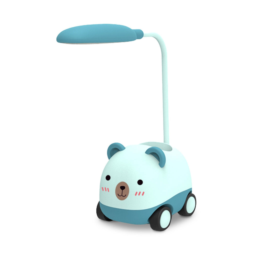 Lampada LED Macchinina Orso Dana – Luce, Temperino e Porta Oggetti | Incanta