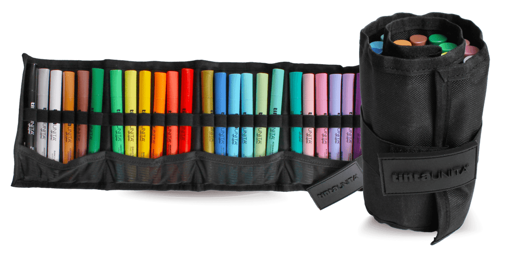 Tinta Unita: maxi rotolo URAMAKI ART con 24 pennarelli art marker