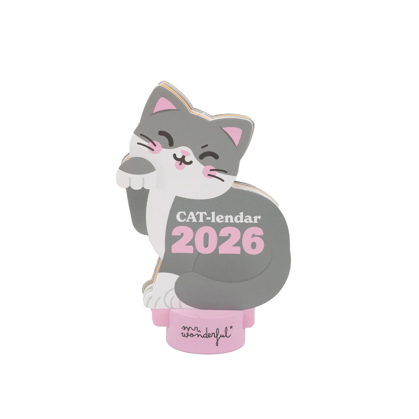 Mr. Wonderfull: Calendario da tavolo 2026 con base - CAT-lendar