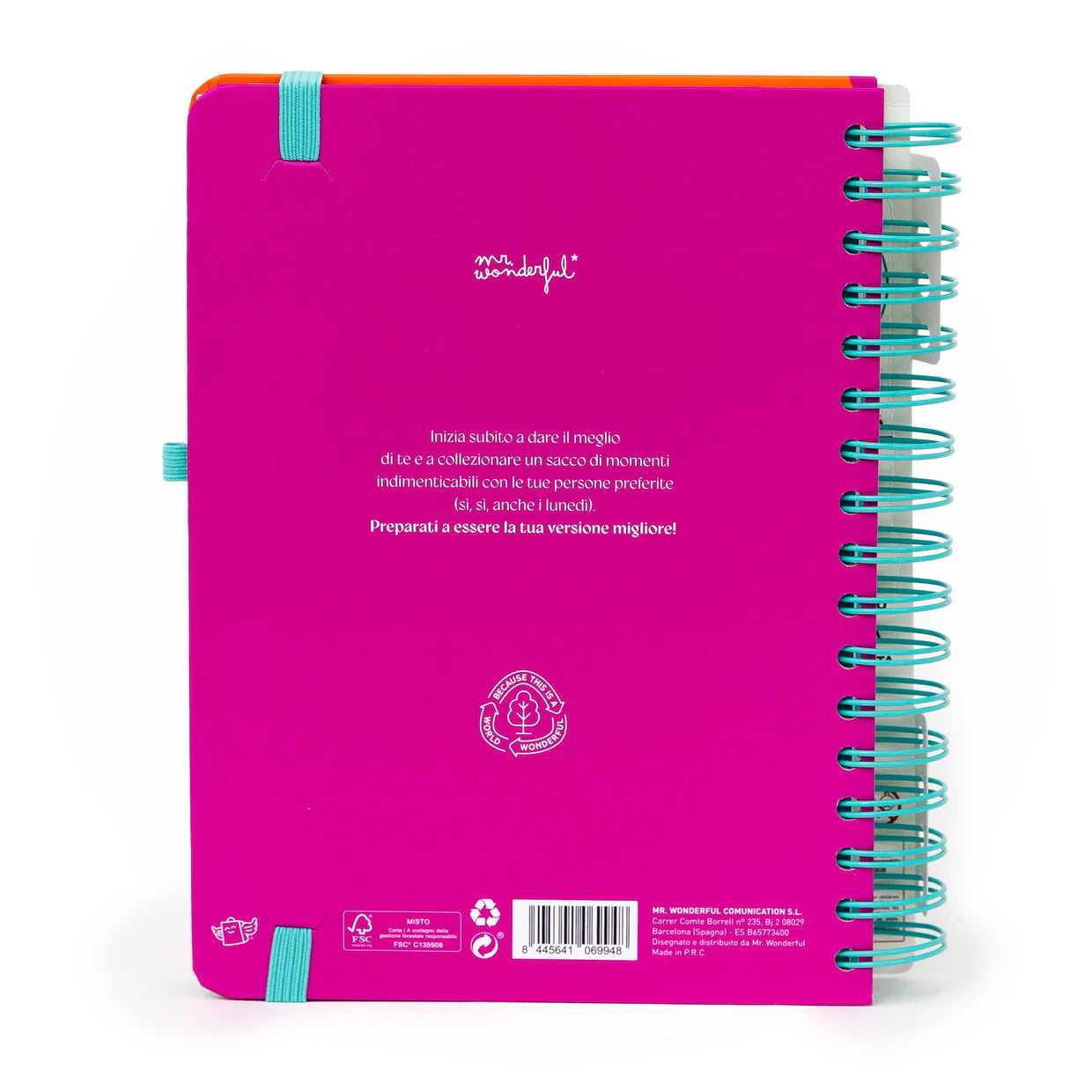 Agenda Wonder 2026 Giornaliera - Continua a provarci