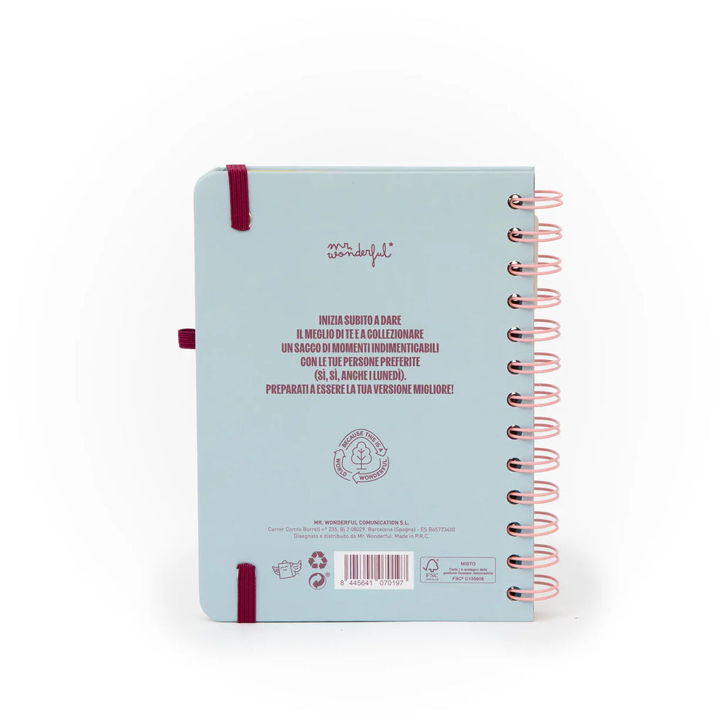 Agenda Wonder piccola 2026 Settimanale - Obiettivo della settimana: che finisca presto!