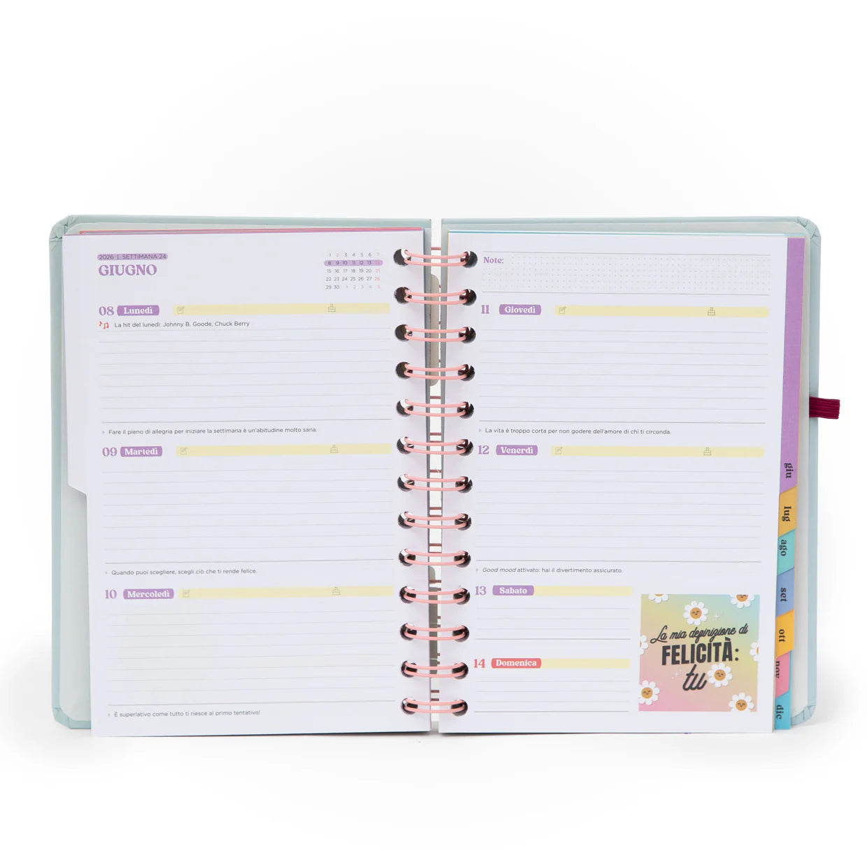 Agenda Wonder piccola 2026 Settimanale - Obiettivo della settimana: che finisca presto!