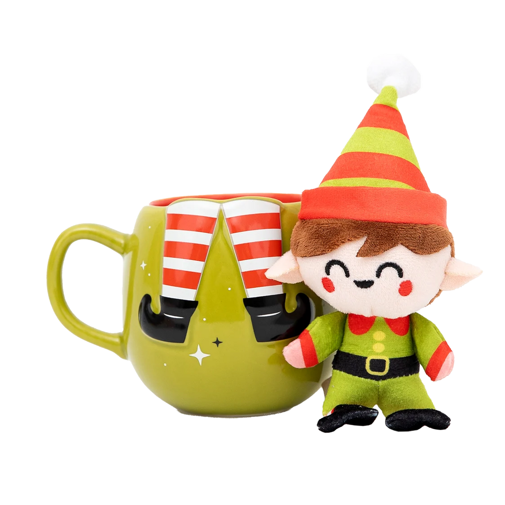 Mr.Wonderful - Set Regalo con Tazza in Ceramica 350 ml ed Elfo di Peluche