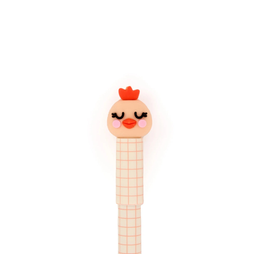 Penna Cancellabile Bo-Bo – Gigi la Gallina “I’m the Egg-spert” | Inchiostro Blu Bo-Bo Farm