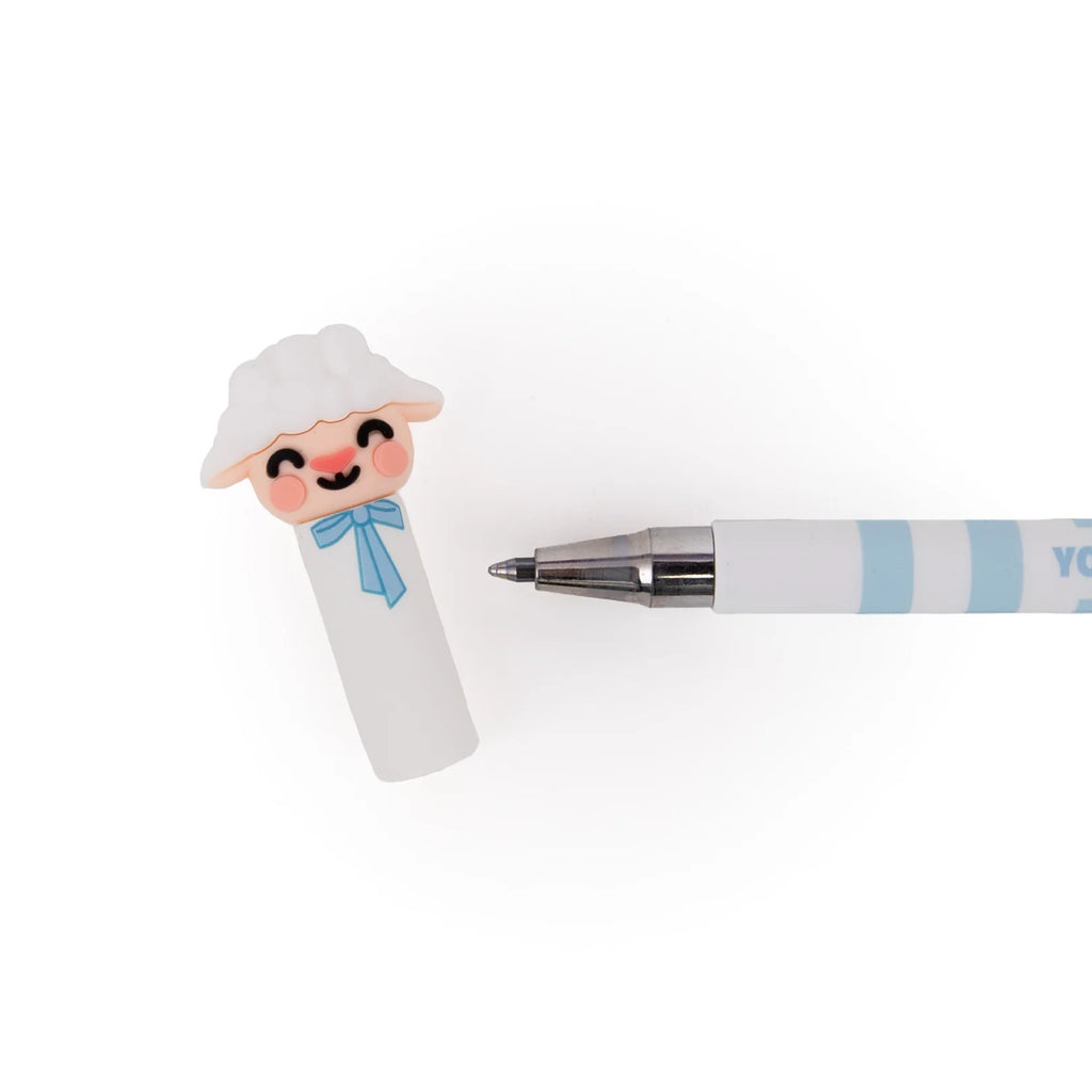 Penna Cancellabile Bo-Bo – Loli l’Agnello “You Can Count on Me!” | Inchiostro Blu Bo-Bo Farm