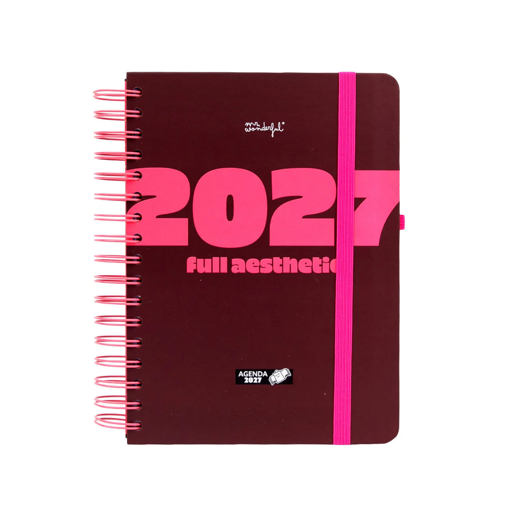 Mr.Wonderful - Agenda Settimanale Piccola 2027 - Full Aesthetic