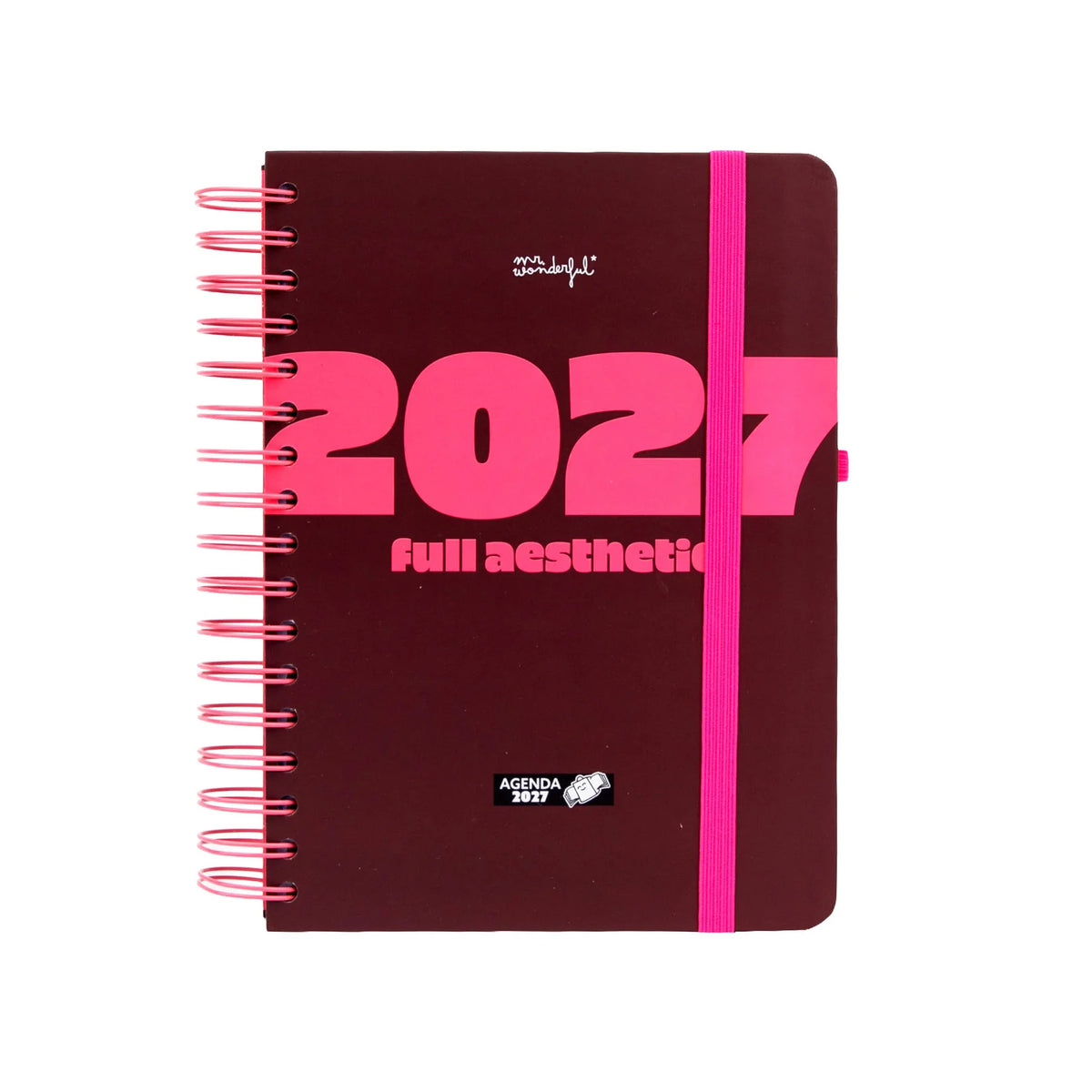 Mr.Wonderful - Agenda Settimanale Piccola 2027 - Full Aesthetic