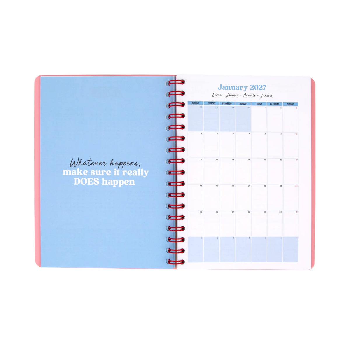 Mr.Wonderful - Agenda Settimanale Universale Multilingue 2027