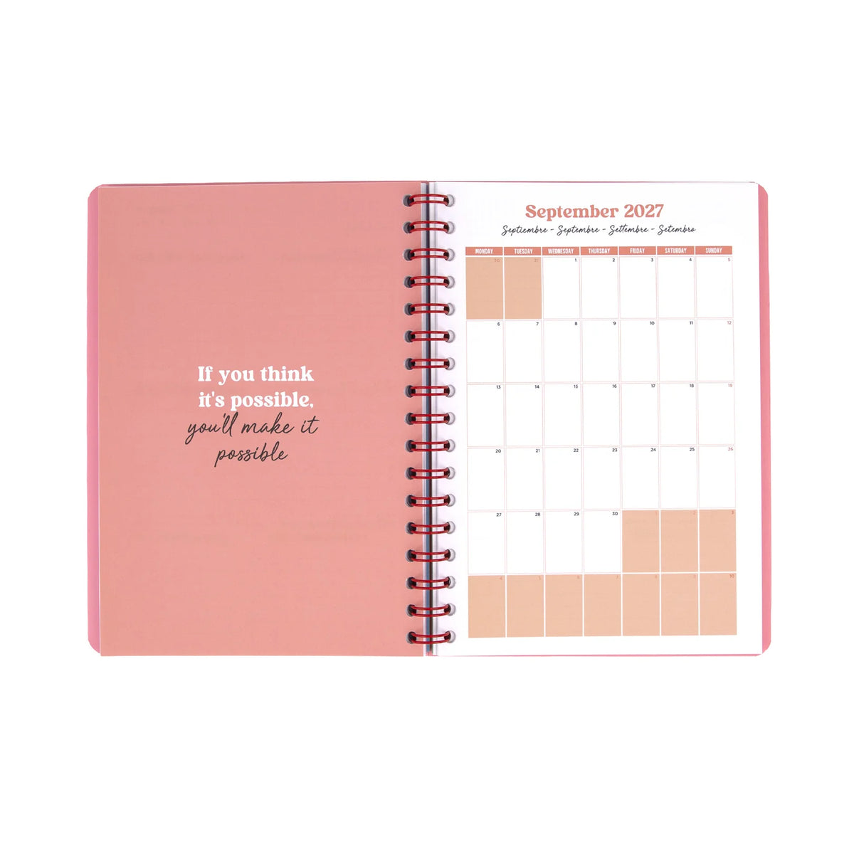Mr.Wonderful - Agenda Settimanale Universale Multilingue 2027