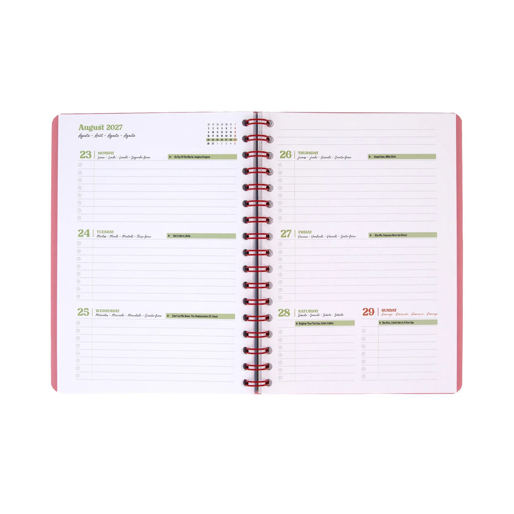 Mr.Wonderful - Agenda Settimanale Universale Multilingue 2027