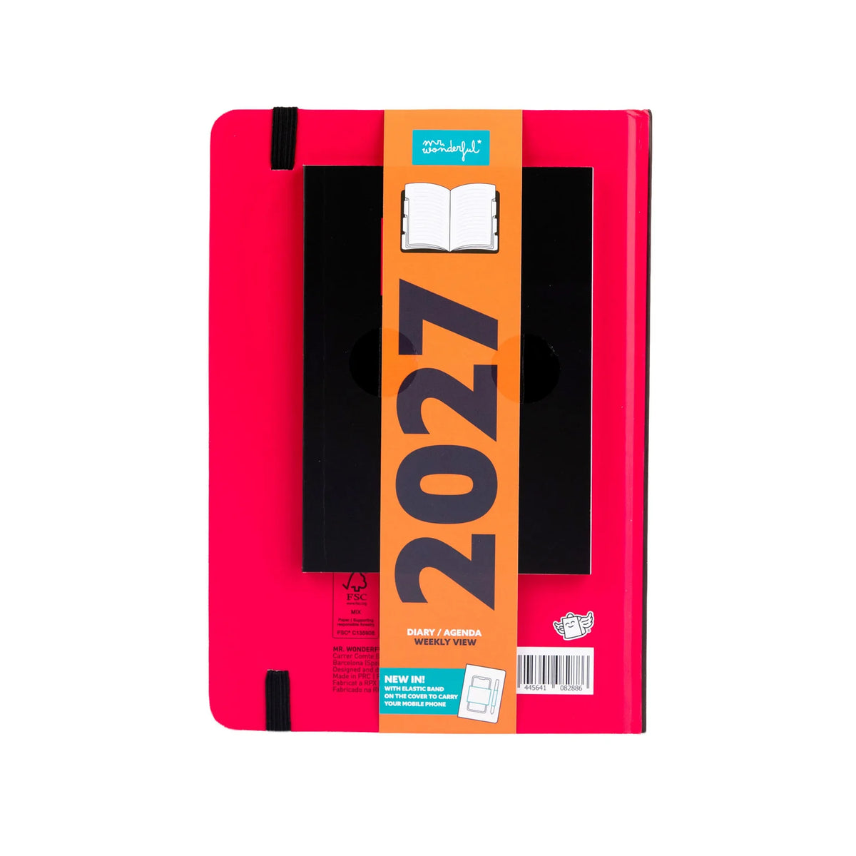 Mr.Wonderful - Agenda Settimanale Multilingue 2027 con Supporto Smartphone - C’est la Vie