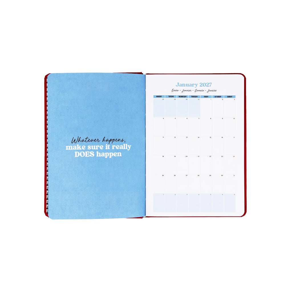 Mr.Wonderful - Agenda Settimanale Multilingue 2027 con Supporto Smartphone - C’est la Vie