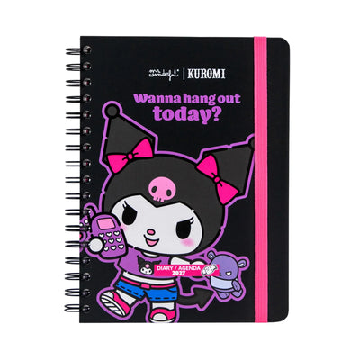 Mr.Wonderful - Agenda Settimanale Multilingue Kuromi 2027 - Wanna Hang Out Today?