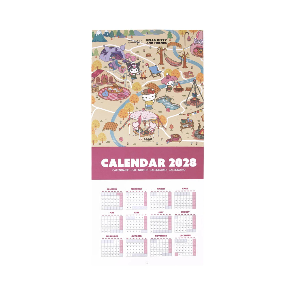 Mr.Wonderful - Calendario Poster da Parete 2027 Hello Kitty and Friends