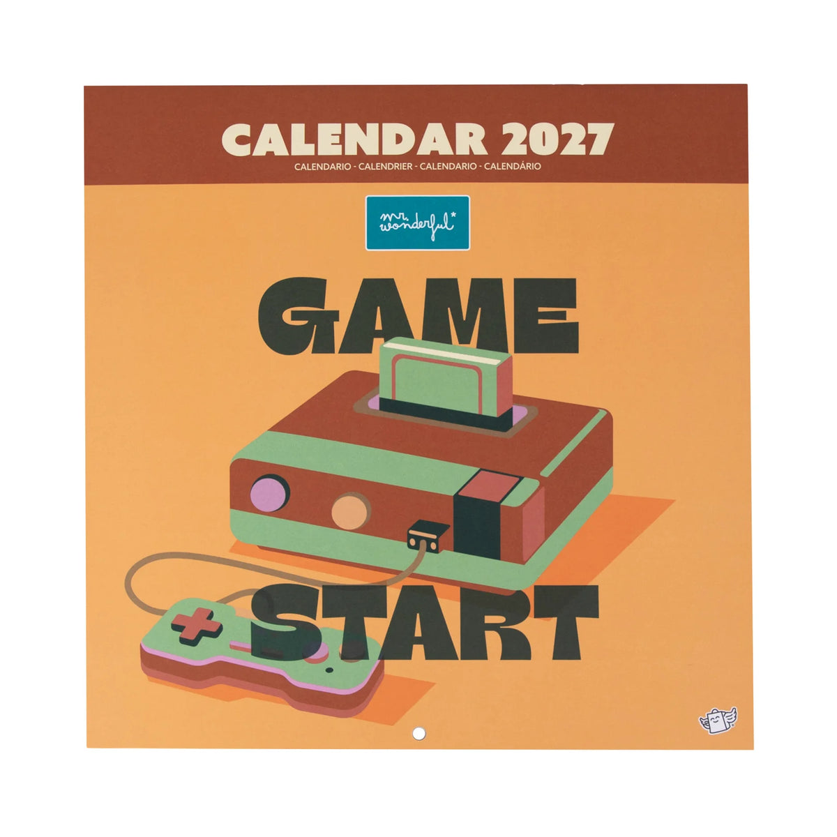 Mr.Wonderful - Calendario Poster da Parete 2027 Game Start 30,9×30,9 cm