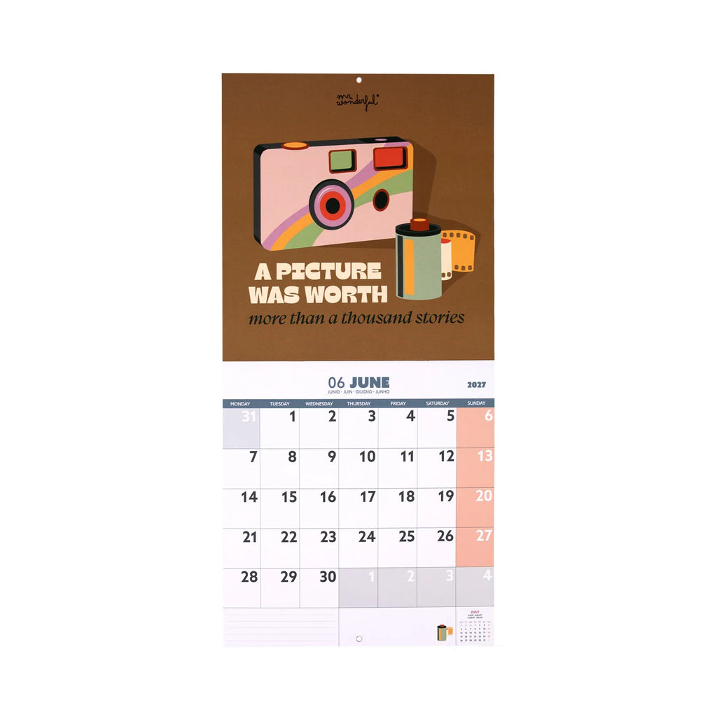 Mr.Wonderful - Calendario Poster da Parete 2027 Game Start 30,9×30,9 cm