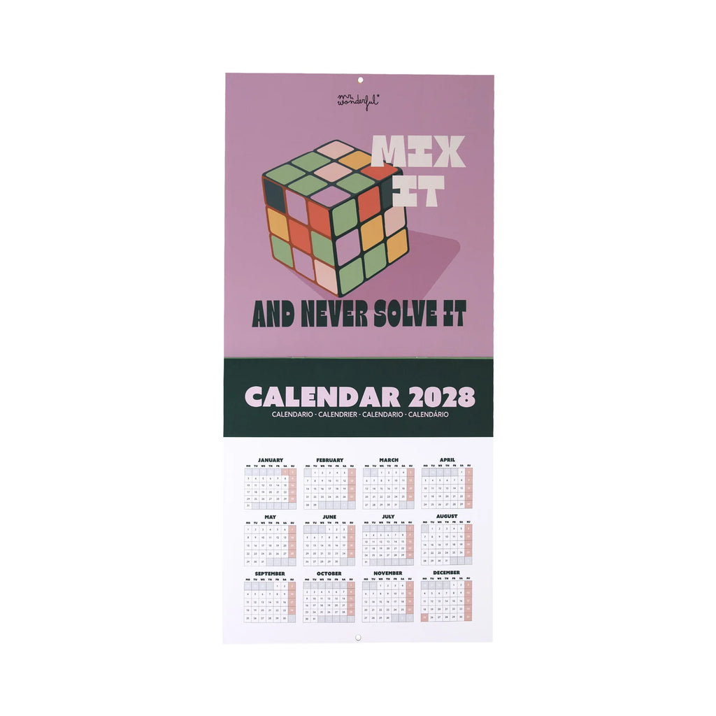 Mr.Wonderful - Calendario Poster da Parete 2027 Game Start 30,9×30,9 cm