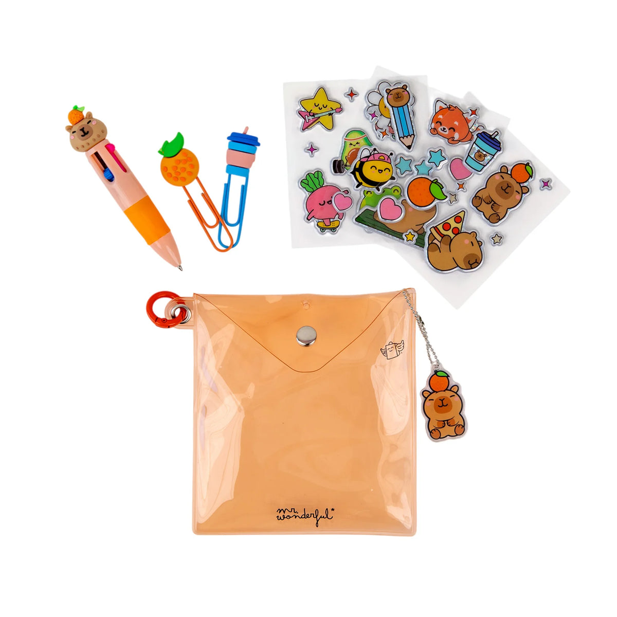 Mr.Wonderful - Kit per Decorare Agende e Quaderni Capibara