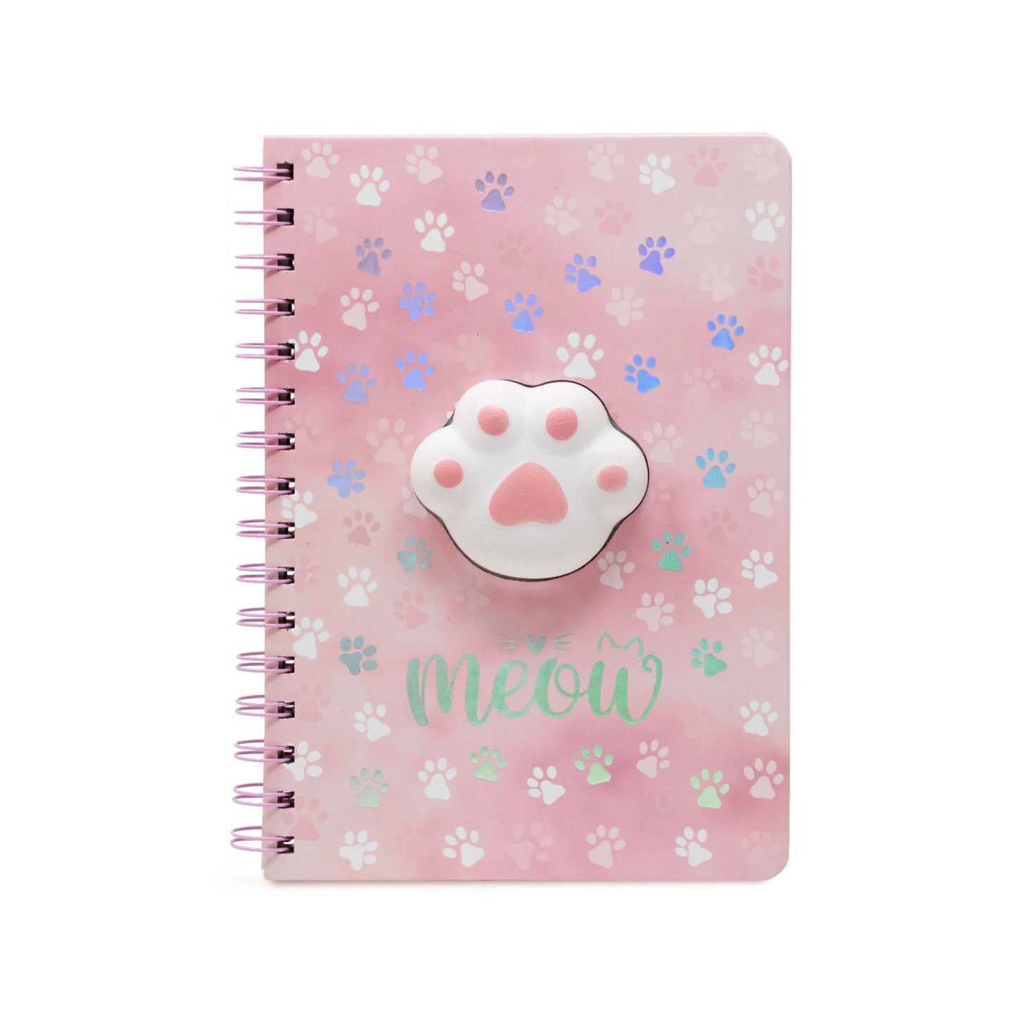 Incanta: Notebook Spiralato con Zampa Squishy - Puffy