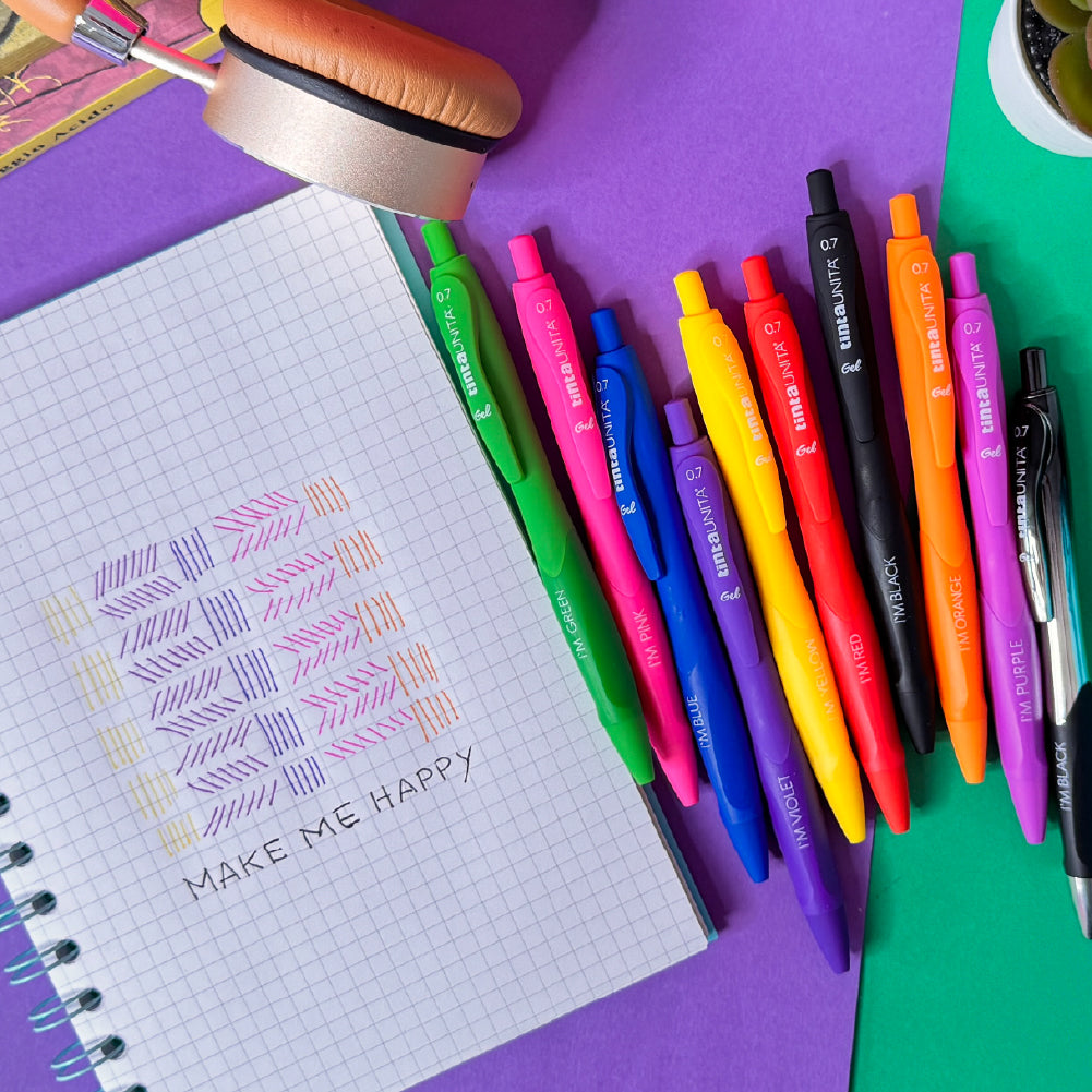 Tinta Unita: Penne Gel punta 0.7 - 1.0