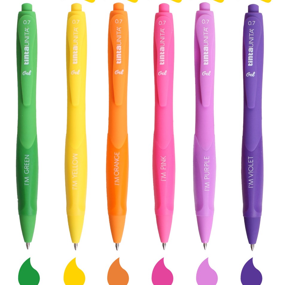 Tinta Unita: Penne Gel punta 0.7 - 1.0