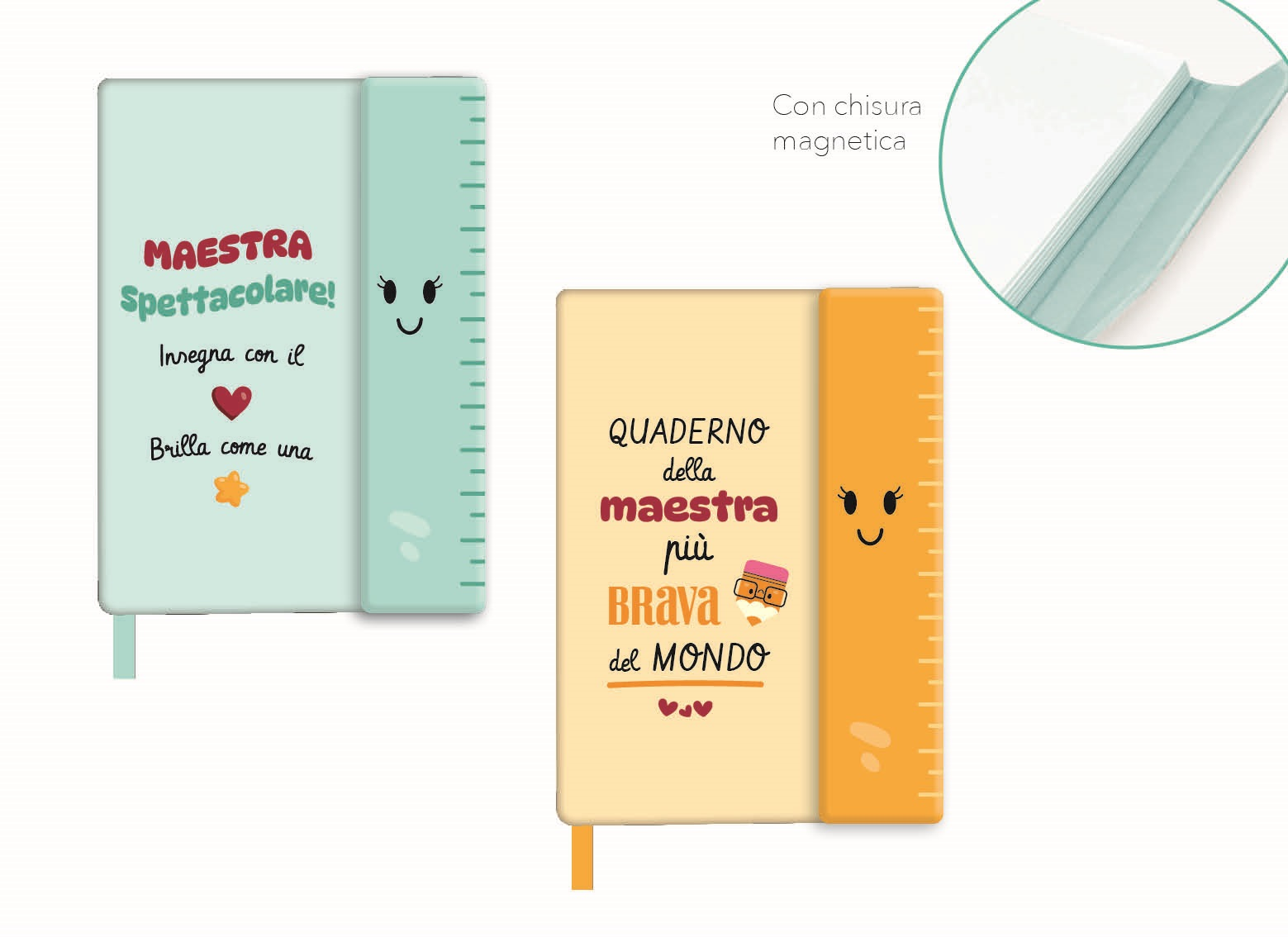 Notebook Maestra – Copertina in Ecopelle e Chiusura Magnetica | Virca