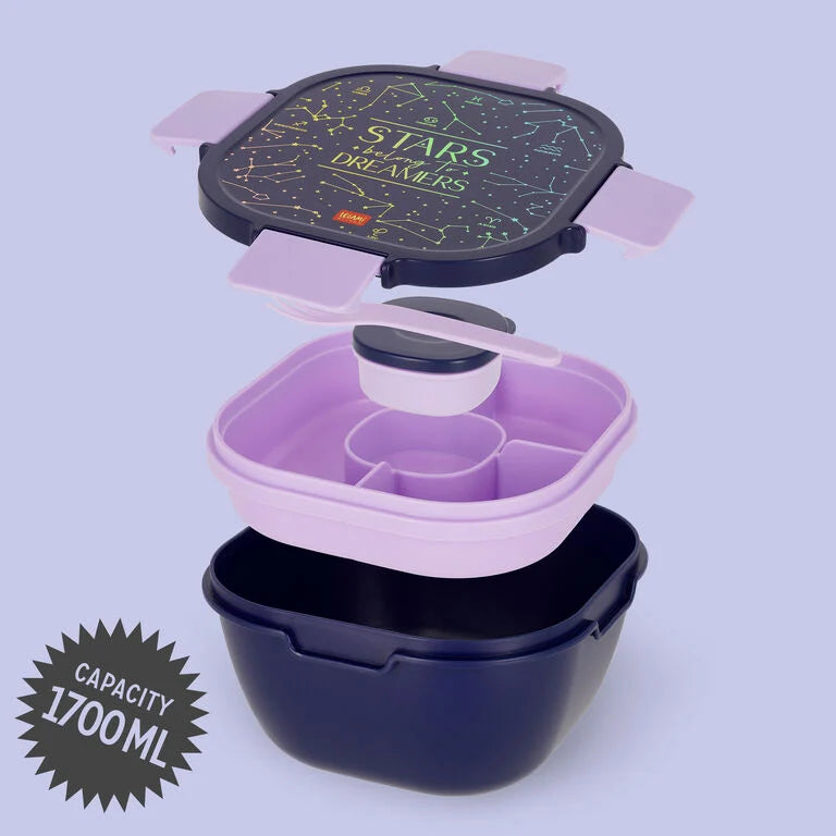 Legami: Contenitore Porta Pranzo 1700 ml - Stars - Lunch Box