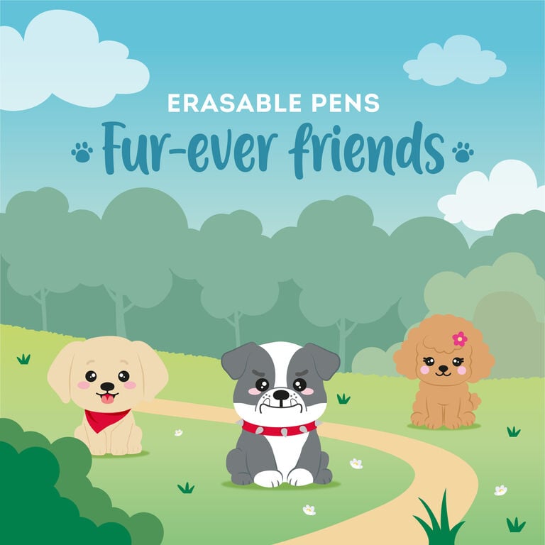 Penne Cancellabili Fur Ever Friends Limited Edition – Set 3 Pezzi - Legami