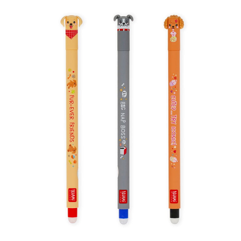 Penne Cancellabili Fur Ever Friends Limited Edition – Set 3 Pezzi - Legami