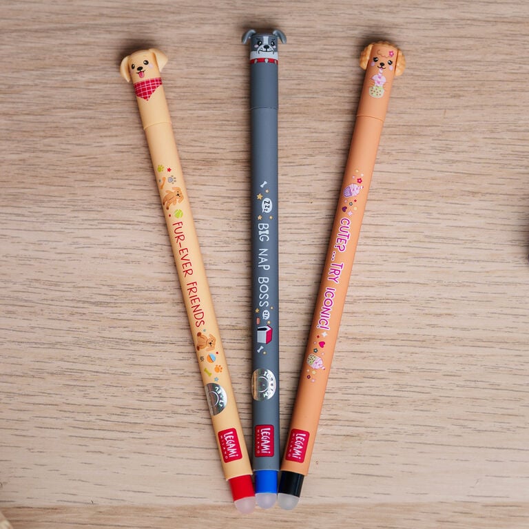 Penne Cancellabili Fur Ever Friends Limited Edition – Set 3 Pezzi - Legami