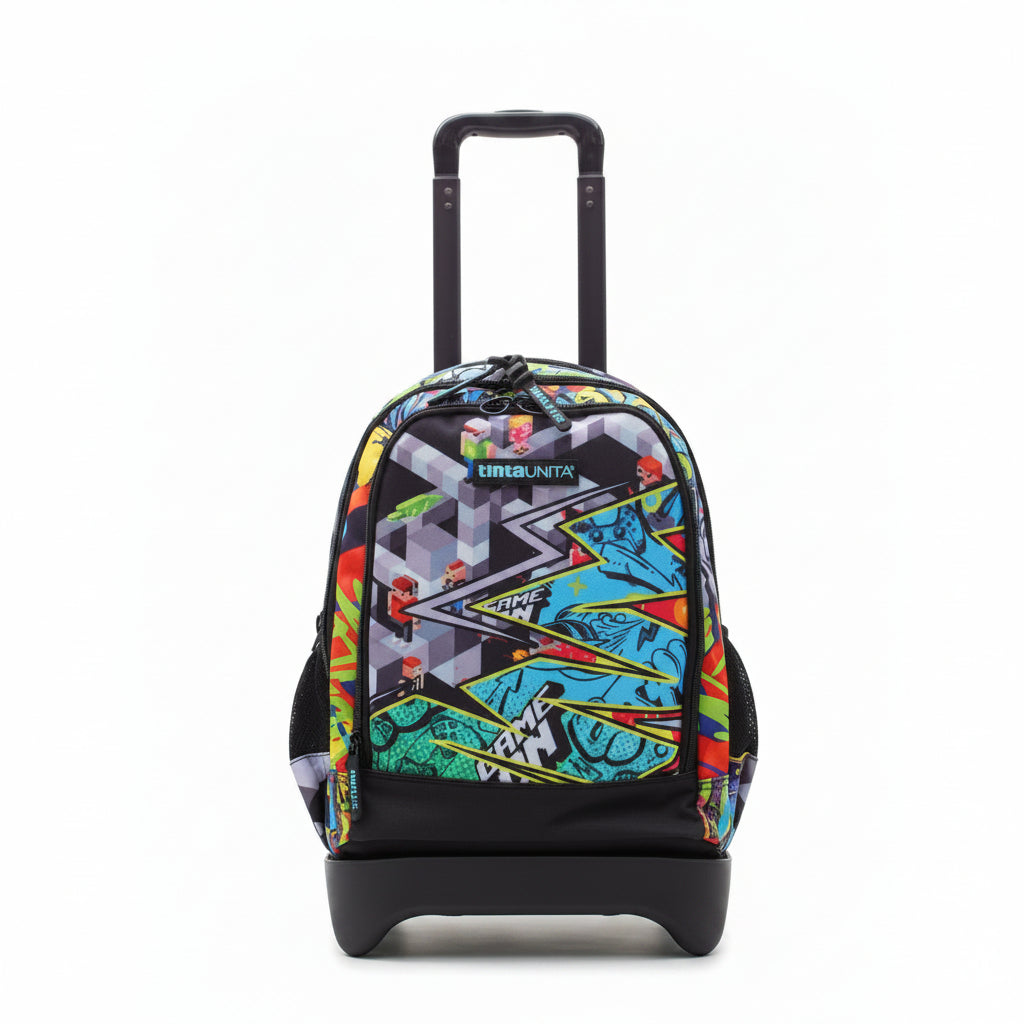 Zaino Scolastico Cross Game 28L – Zaino che può diventare Trolley 2 in 1 | Tinta Unita Teen