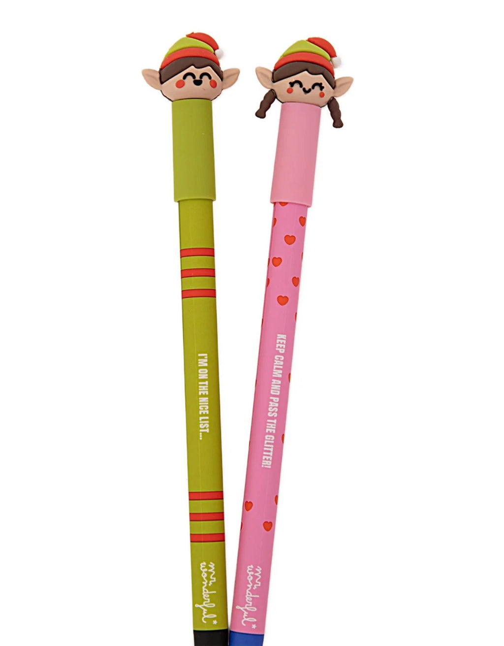 Mr.Wonderful - Set 2 Penne Cancellabili Bo-Bo Elfo ed Elfa Limited Edition