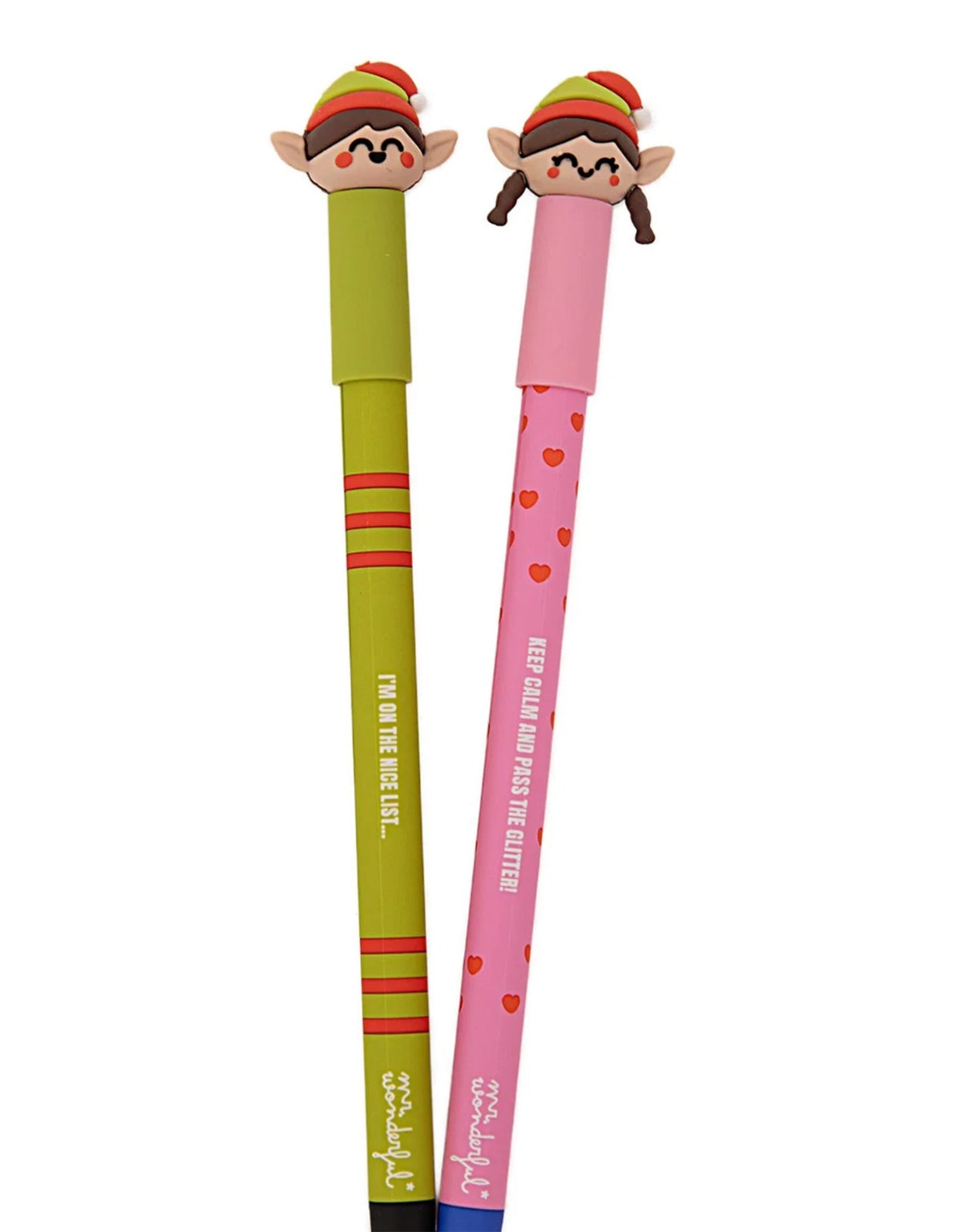 Mr.Wonderful - Set 2 Penne Cancellabili Bo-Bo Elfo ed Elfa Limited Edition