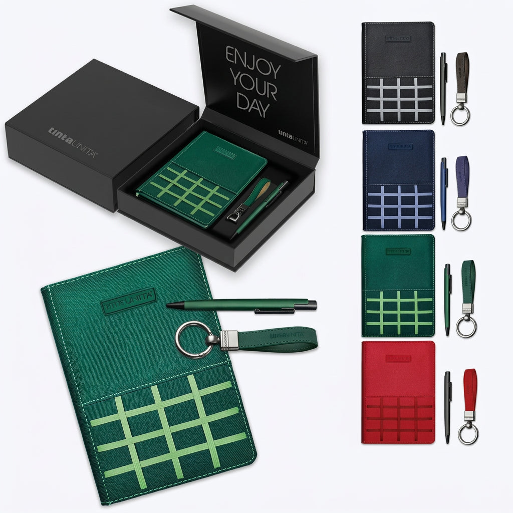 Tinta Unita - Gift Set TintaUnita Urban Notebook A5 + Penna a scatto + portachiavi
