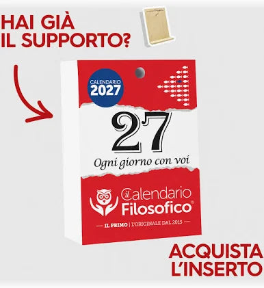 Calendario Filosofico 2027 – Solo Inserto A6 (10×14 cm)