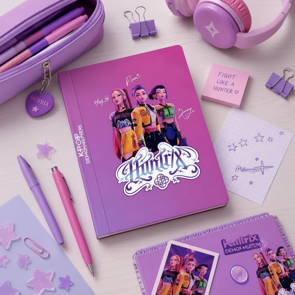 Diario Scolastico K-Pop Demon Hunters – Copertina Morbida Effetto 3D Non Datato