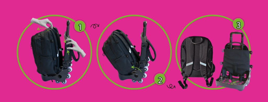 Tinta Unita: Zaino Trolley Glamour Cross System