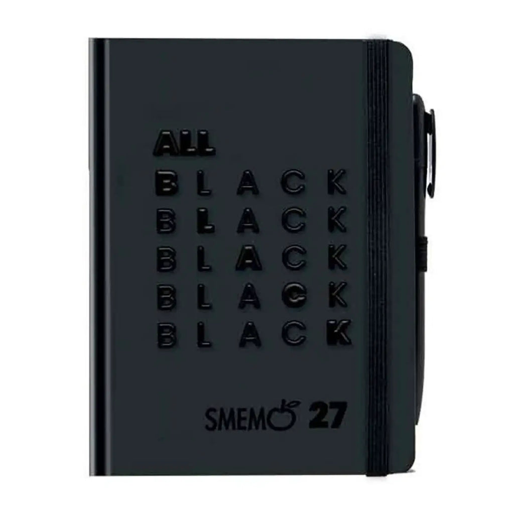 Agenda Smemoranda All Black Giornaliera 12 Mesi 2026/27