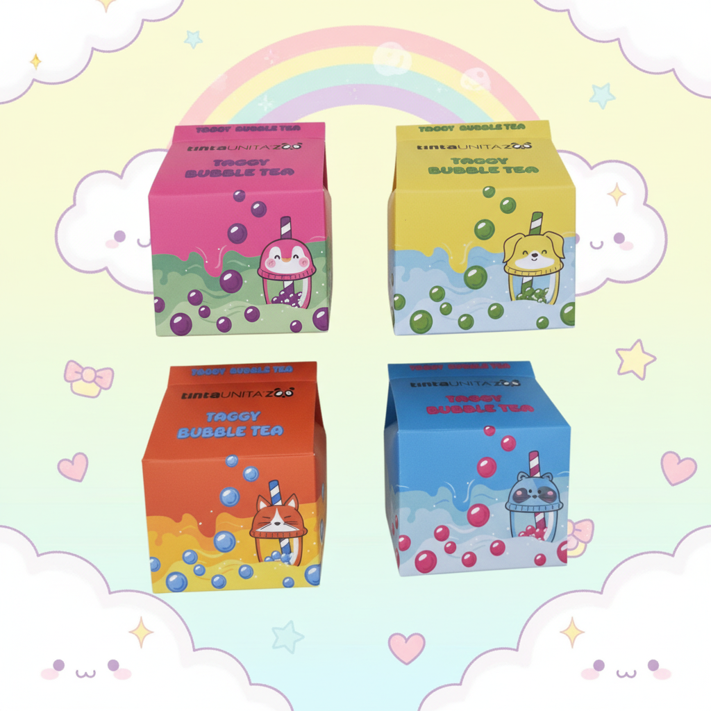 Tinta Unita Zoo - Taggy Bubble Tea – Blocco Note Adesivo 250 Fogli