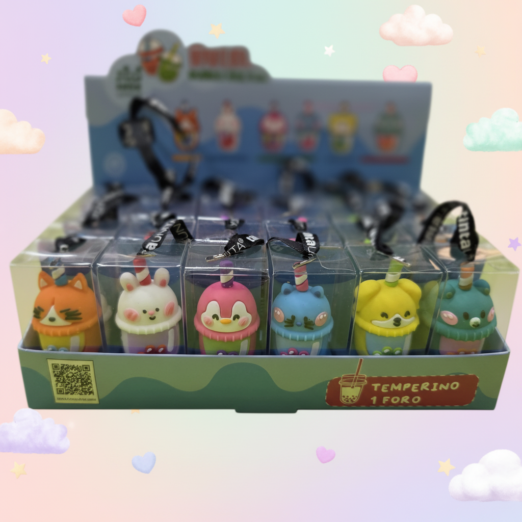 Tinta Unita Zoo - Temperino 3D Kawaii Bubble Tea