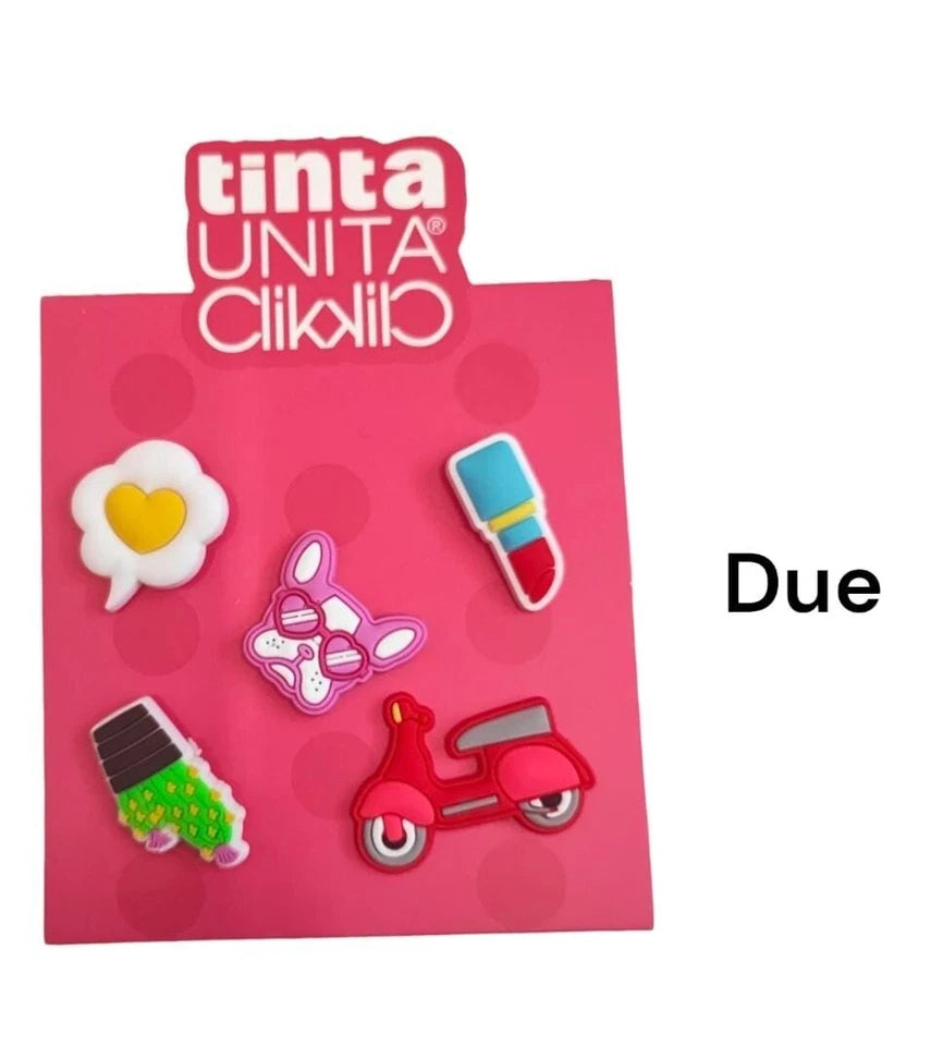 Tinta Unita Click: set da 5 PINS per personalizzare prodotti della linea Click