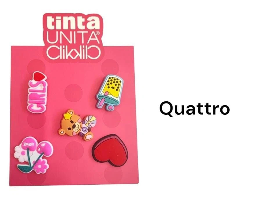 Tinta Unita Click: set da 5 PINS per personalizzare prodotti della linea Click